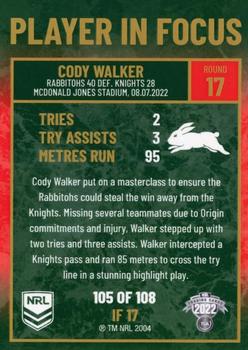 2022 NRL Player In Focus #IF17 Cody Walker Back